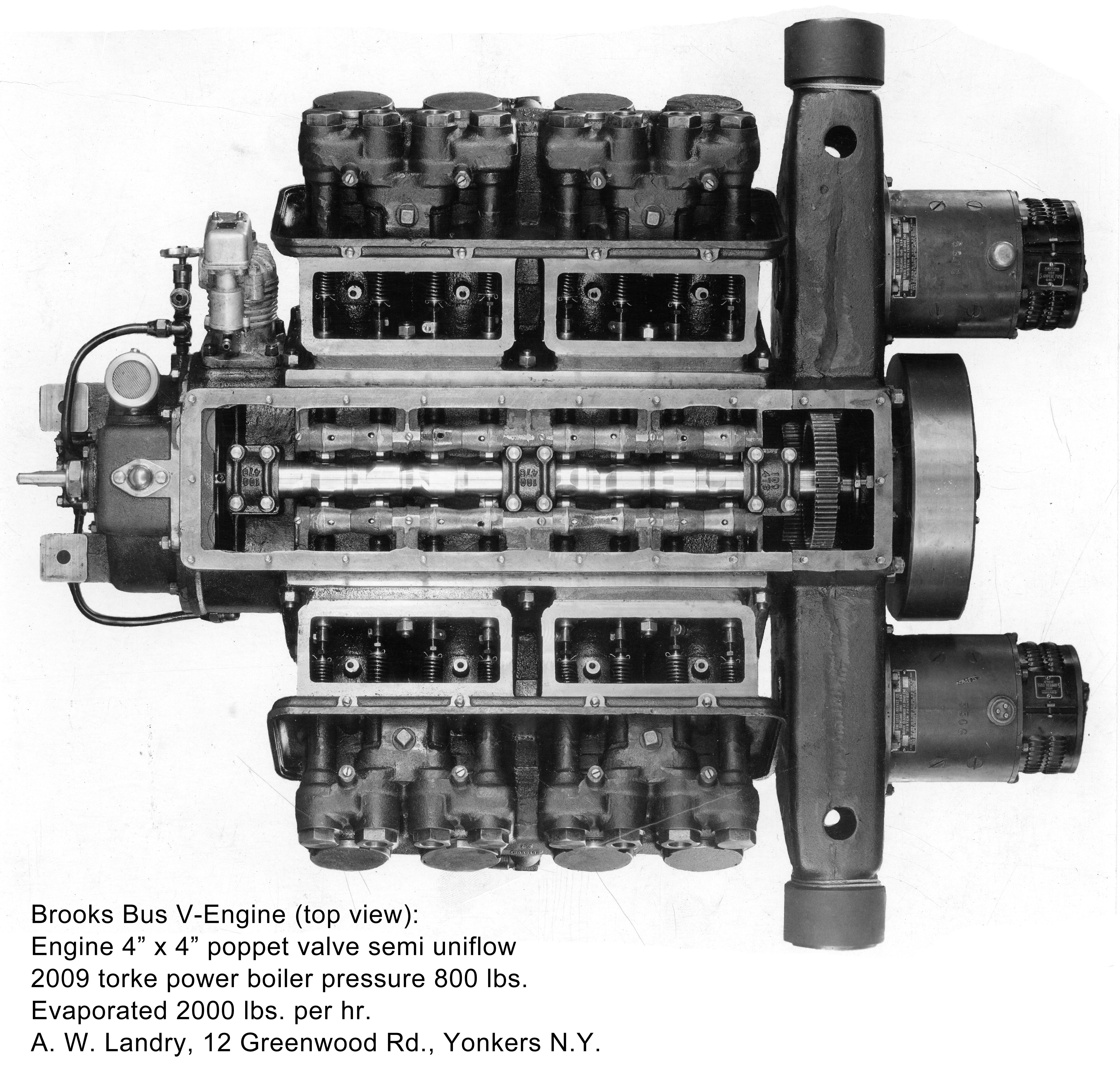 Brooks Steam Bus Engine